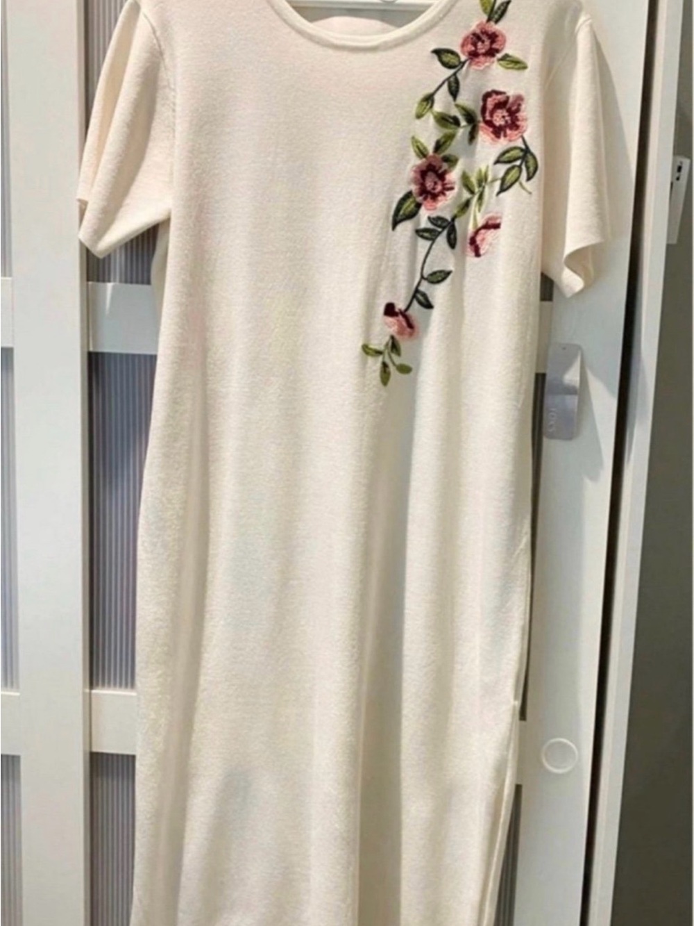 NWT Dress with embroidered flowers